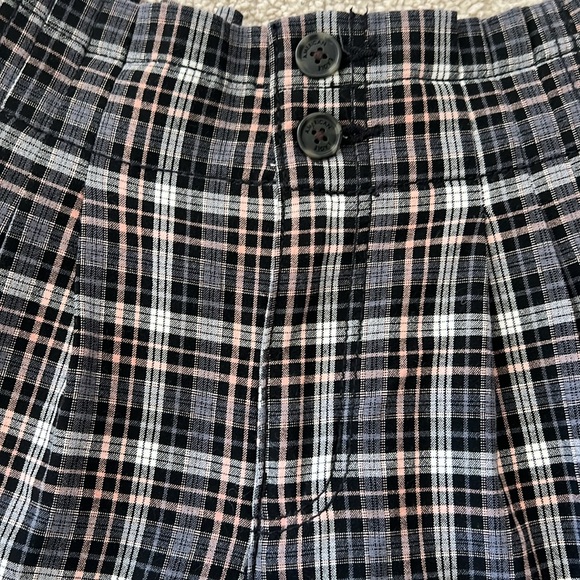 AE Plaid High Waisted Shorts - Picture 2 of 3